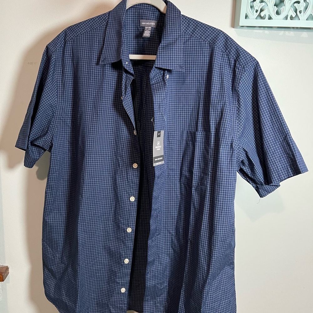 Van Heusen Blue Casual Button Down Shirt